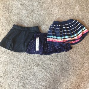 3T Girls Skirt / Skort / Scooter set of 3